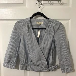 Madewell Striped Crop Top